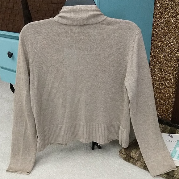 Eileen Fisher Open Front Linen Crop Cardigan - Picture 2 of 5